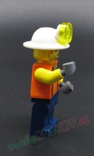 Lego figurka - horník - PRASKLÁ RUKA