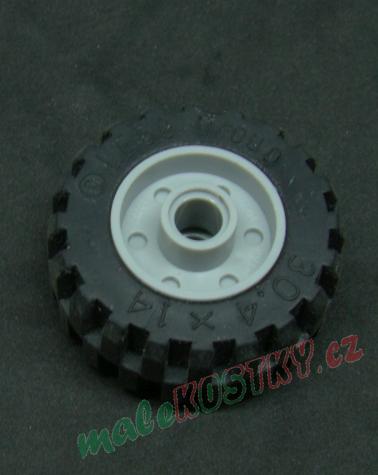 Lego kolo 18x14 s pneu 30.4x14 světle šedé - light gray