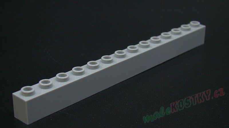 Lego kostička speciální s drážkou 1x14 světle šedá - light bluish gray - NOVÁ