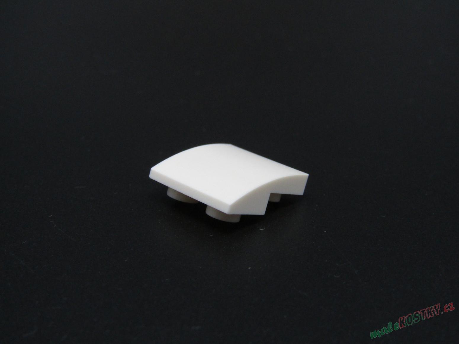 Lego destička zaoblená 2x2 - bílá