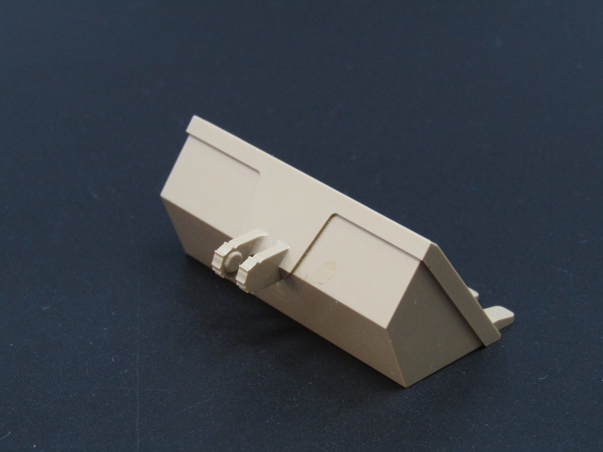 Lego lžíce bagru se zuby 3x6 - tmavě béžová