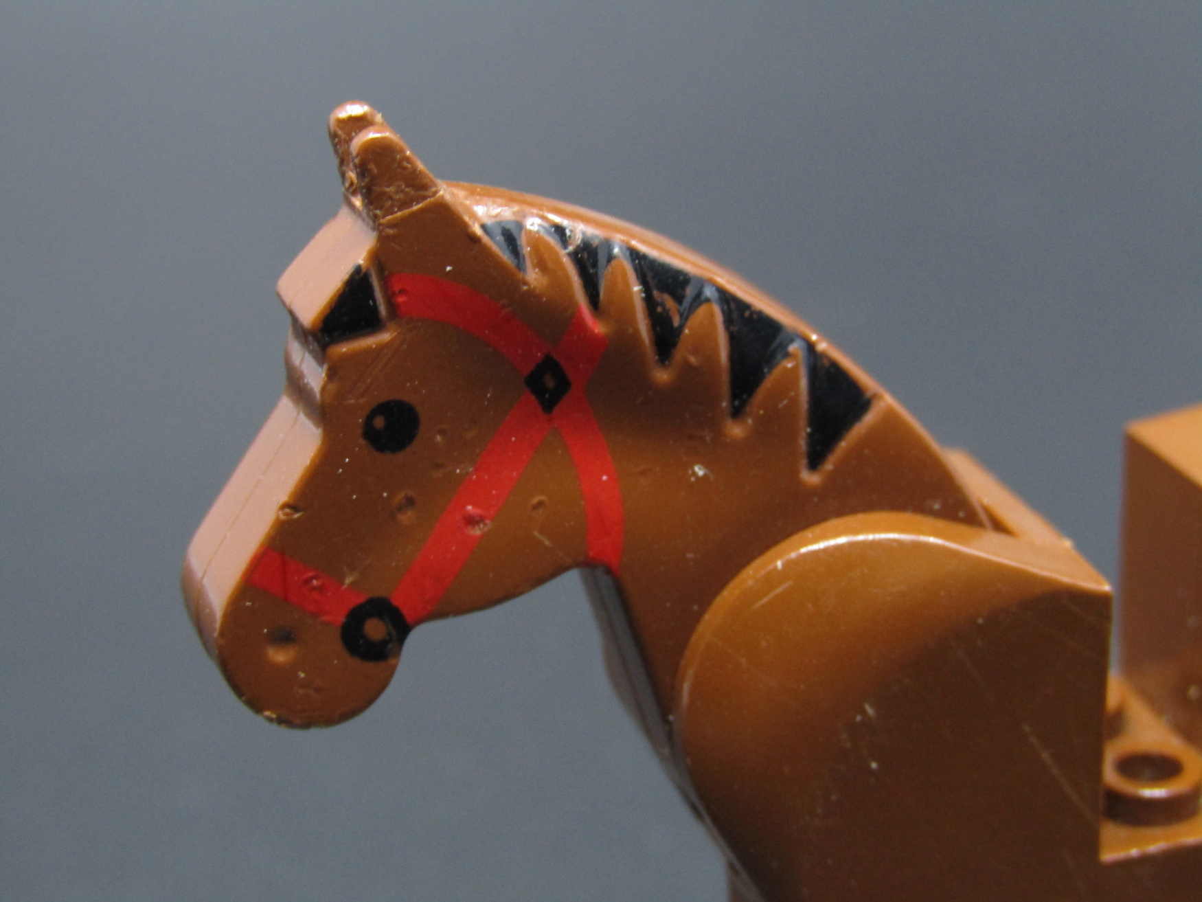 Lego kůň - hnědý - brown - HORŠÍ STAV
