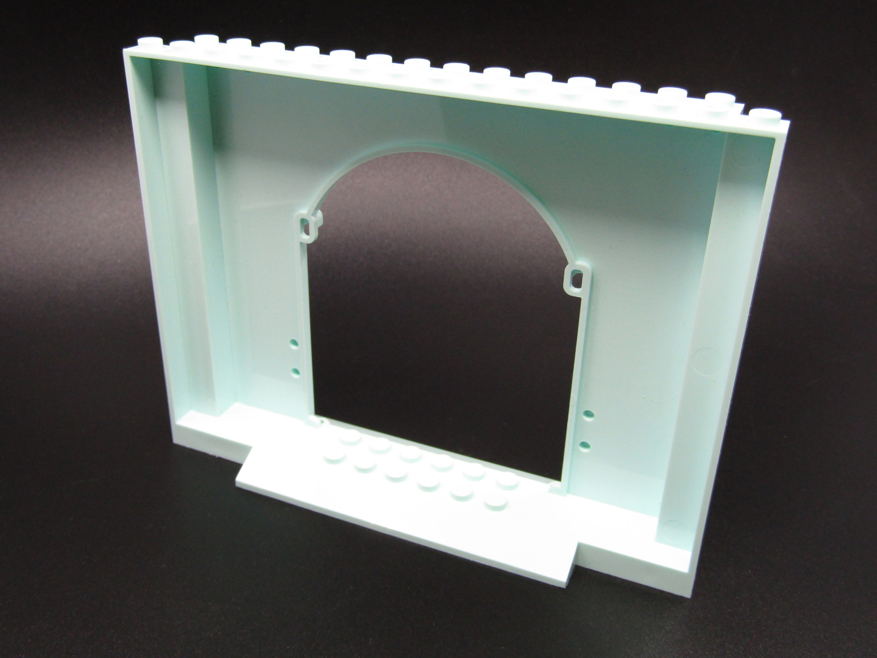 Lego panel s potiskem 4x16x10 - light aqua