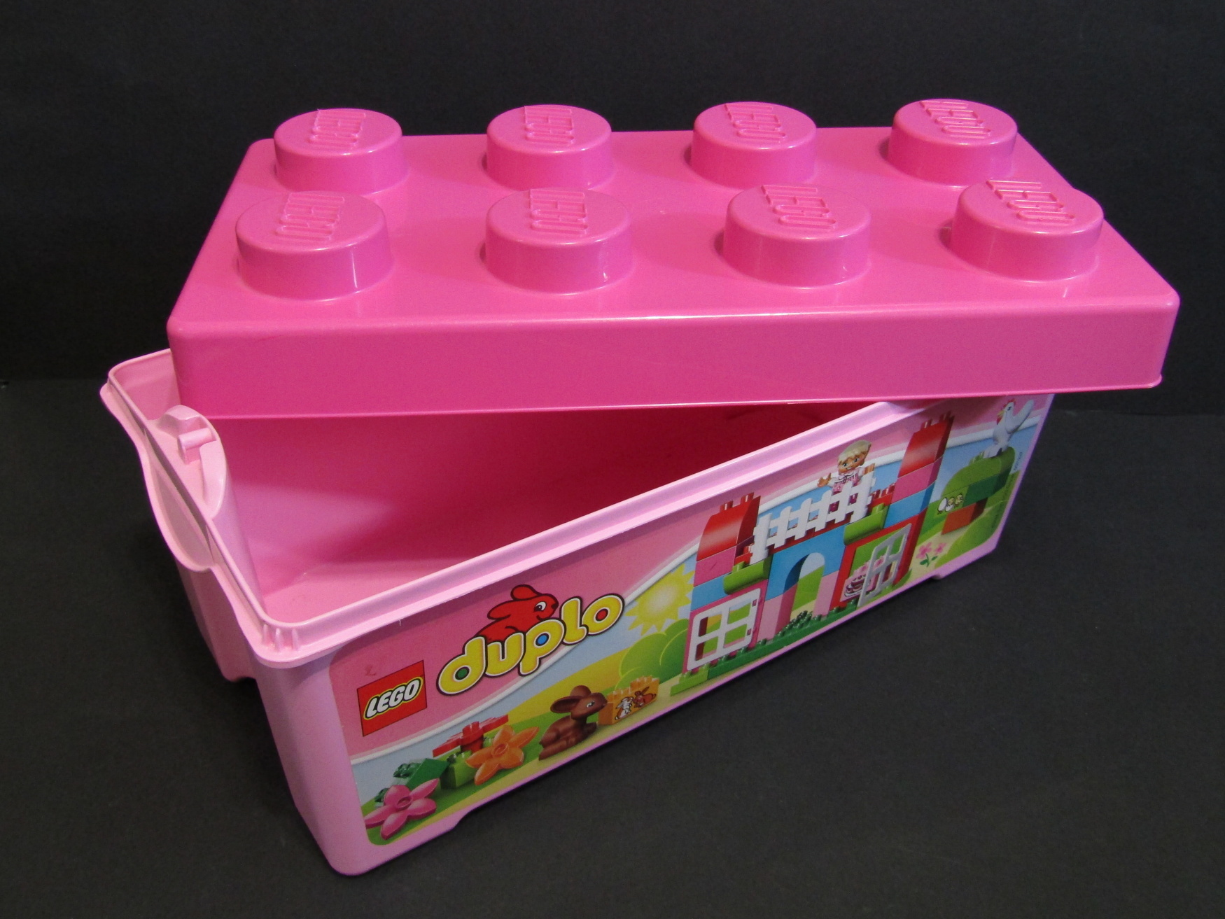 LEGO® box na kostky - růžový - PRÁZDNÝ