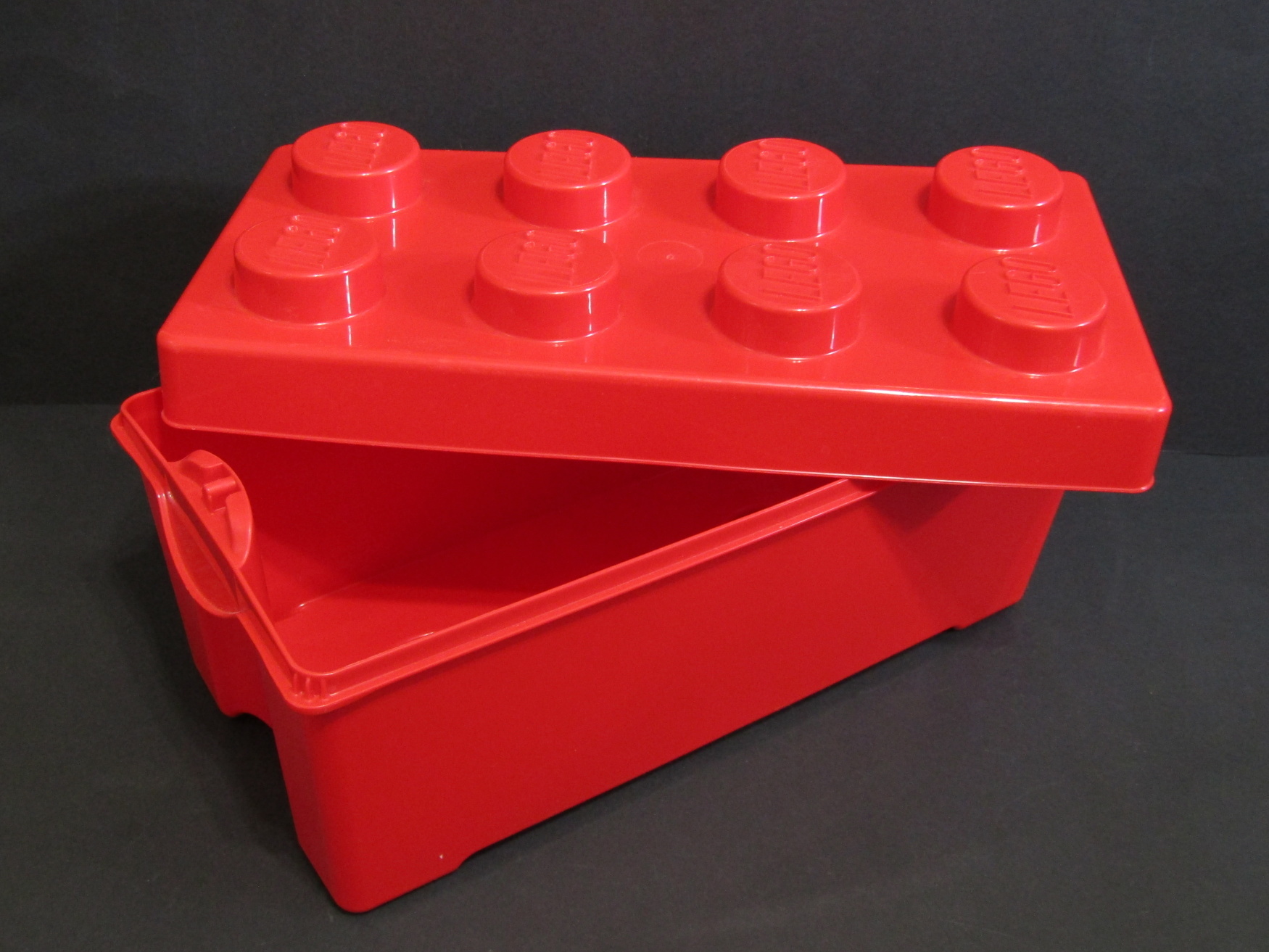 LEGO® box na kostky - červený - PRÁZDNÝ