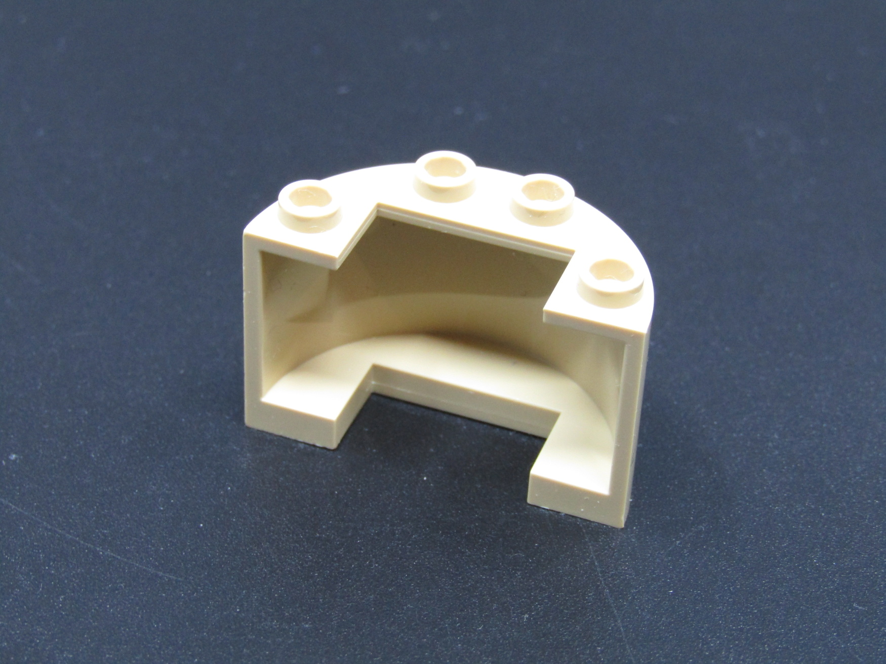 Lego válec půlený 2x4x2 - béžový