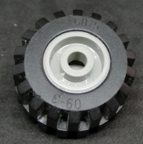 Lego kolo 11mm x 21mm - kulatý pin světle šedá
