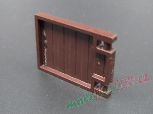 Lego dveře 1 x 5 x 3 - tmavě hnědé