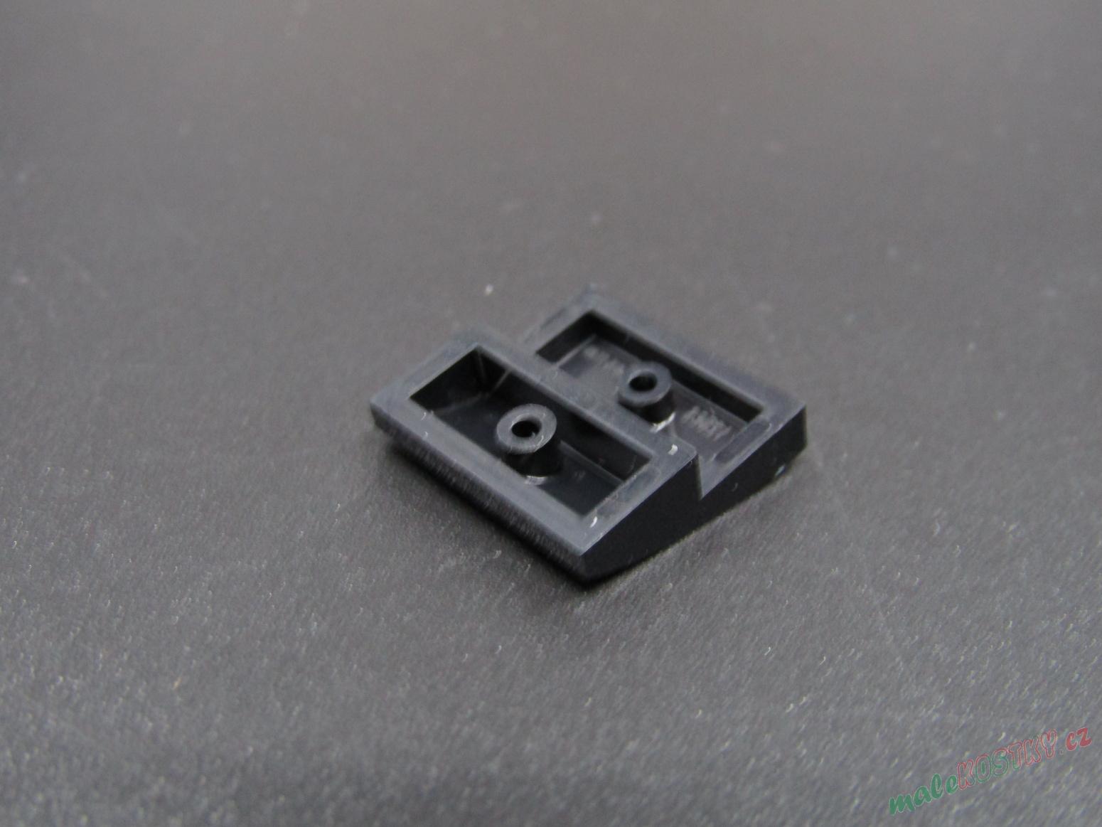 Lego destička zaoblená 2x2 - černá
