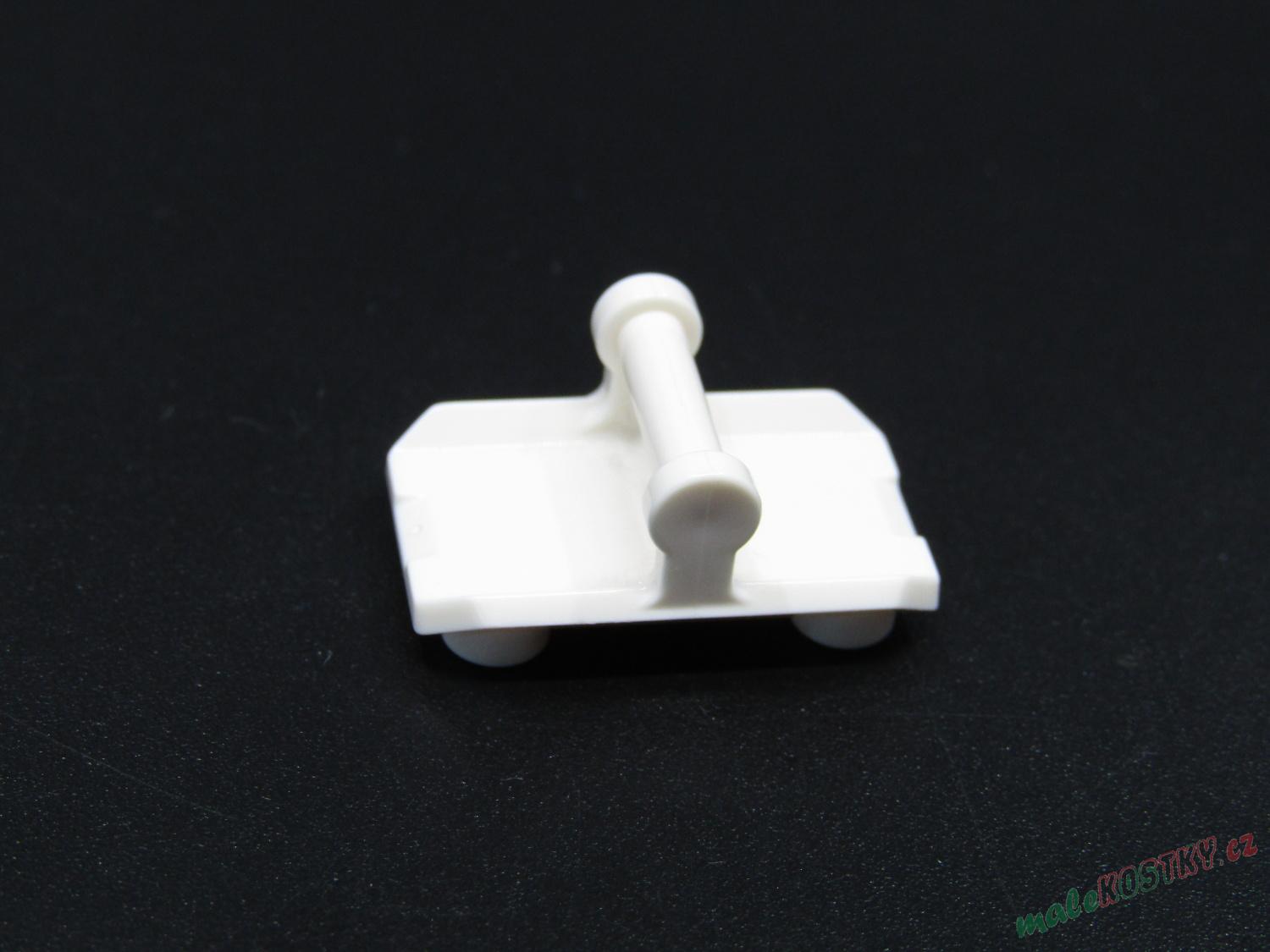 Lego destička speciální 2x3 s držadlem - bílá