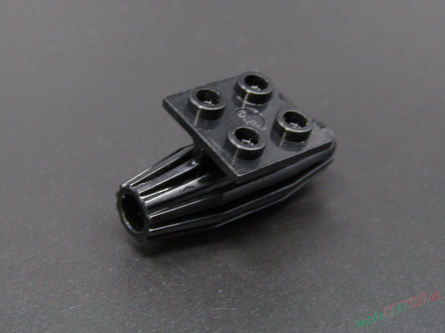 Lego motor letadla/vrtulníku - rakety s destičkou - černý
