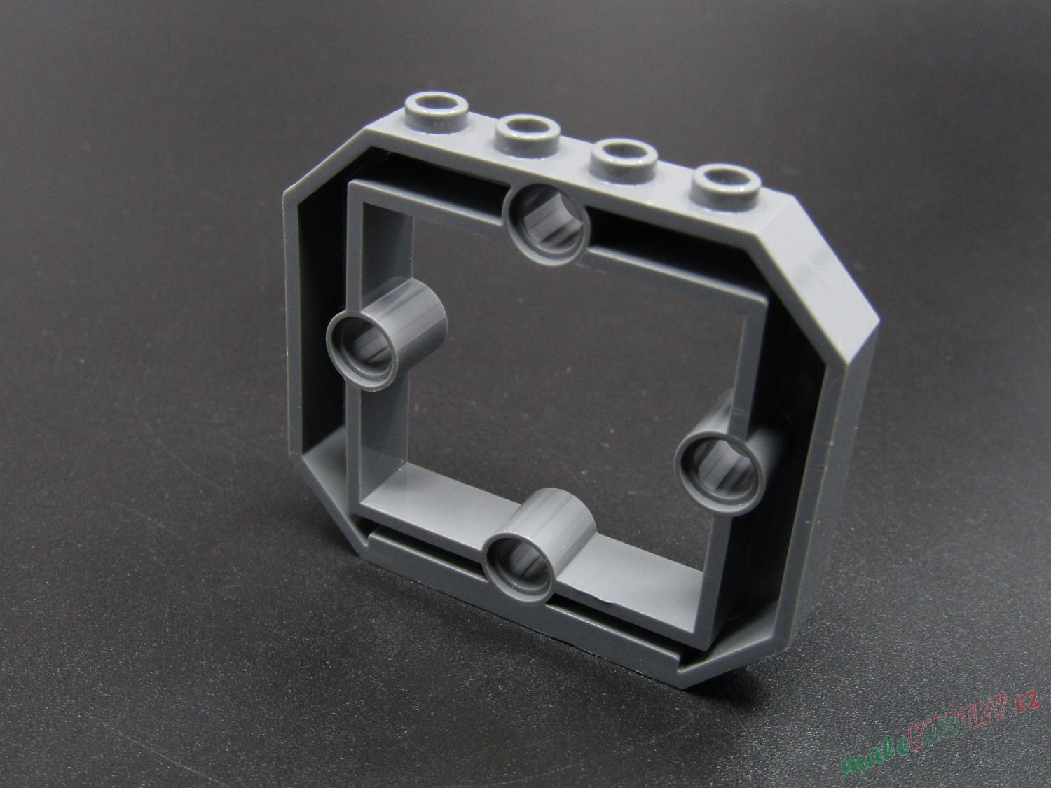 Lego Panel 1 x 6 x 4 1/3 - tmavě šedý - dark bluish gray