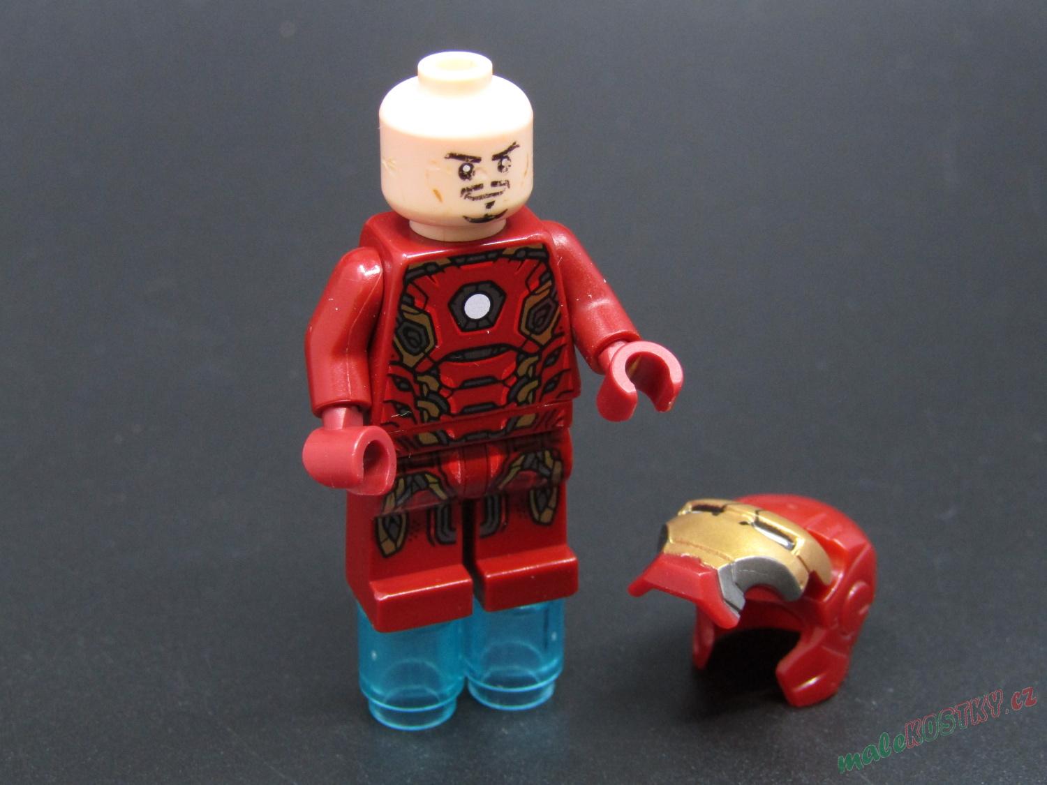 Lego figurka Super Heroes - Iron Man - Mark 45 Armor - ODŘENÉ OBLIČEJE