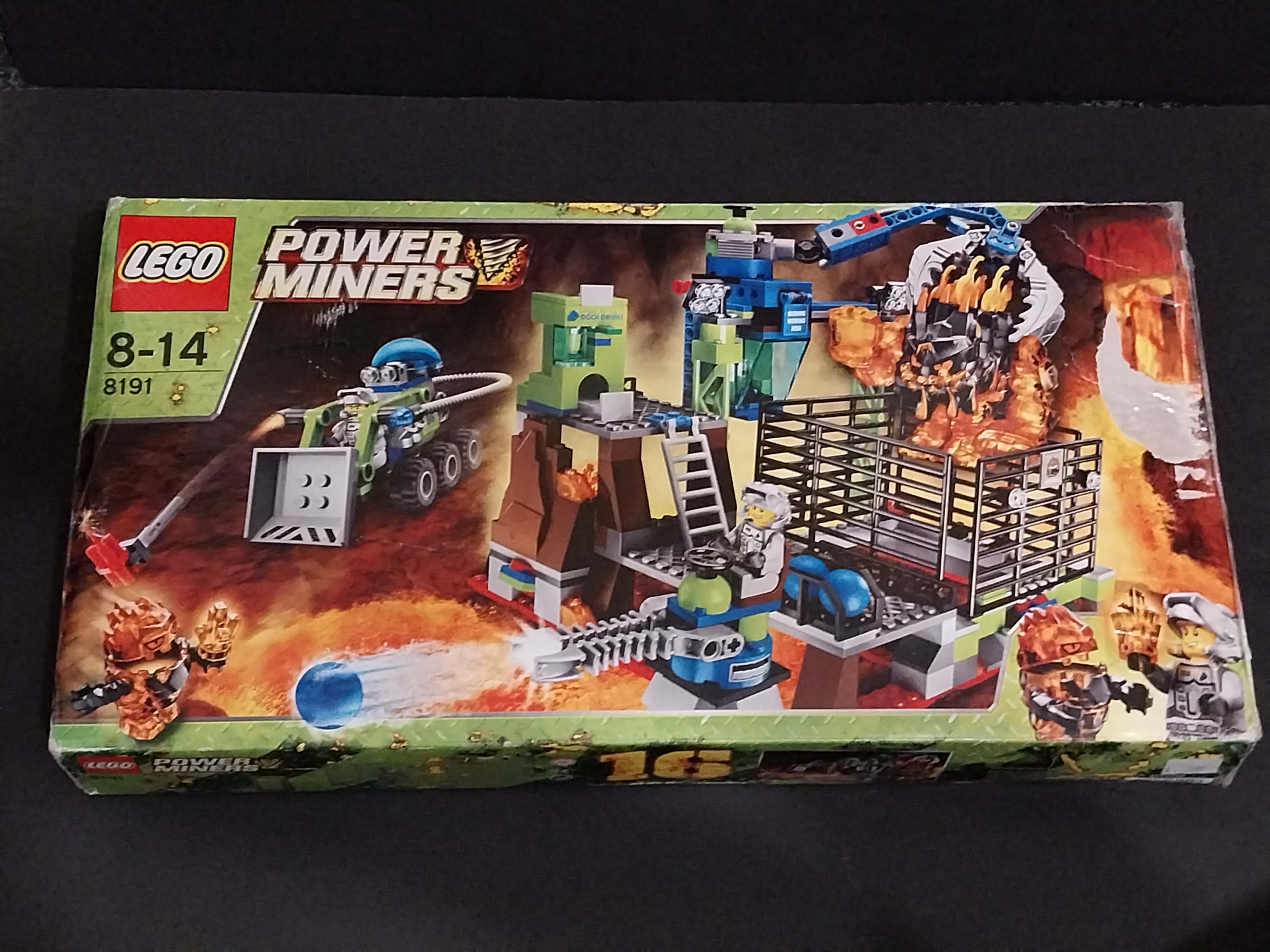 LEGO® Power Miners 8191 Pevnost Lavatraz - POUŽITÉ