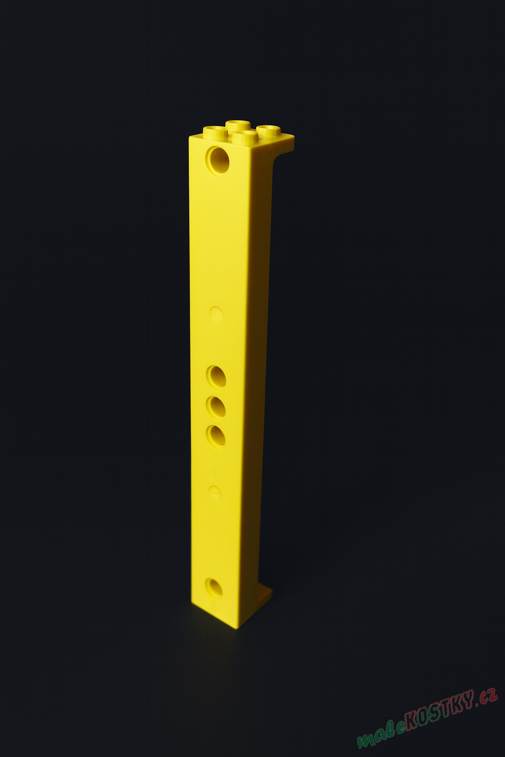 Lego podpěra 2 x 2 x 13 - žlutá