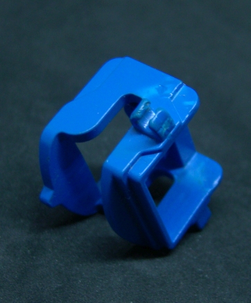 Lego sedlo se dvěma držáky - modré