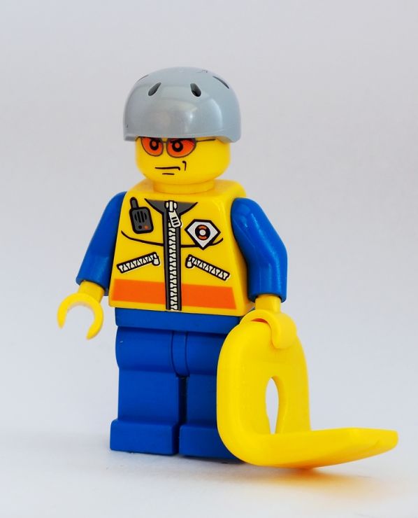 Lego figurka řidič motorového člunu
