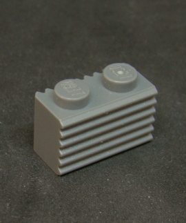 Lego kostička speciální 1x2 - tmavě šedá - dark bluish gray