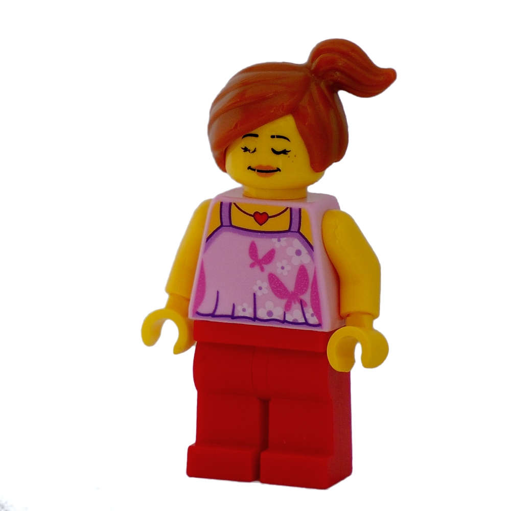 Lego figurka holčička s hřebenem