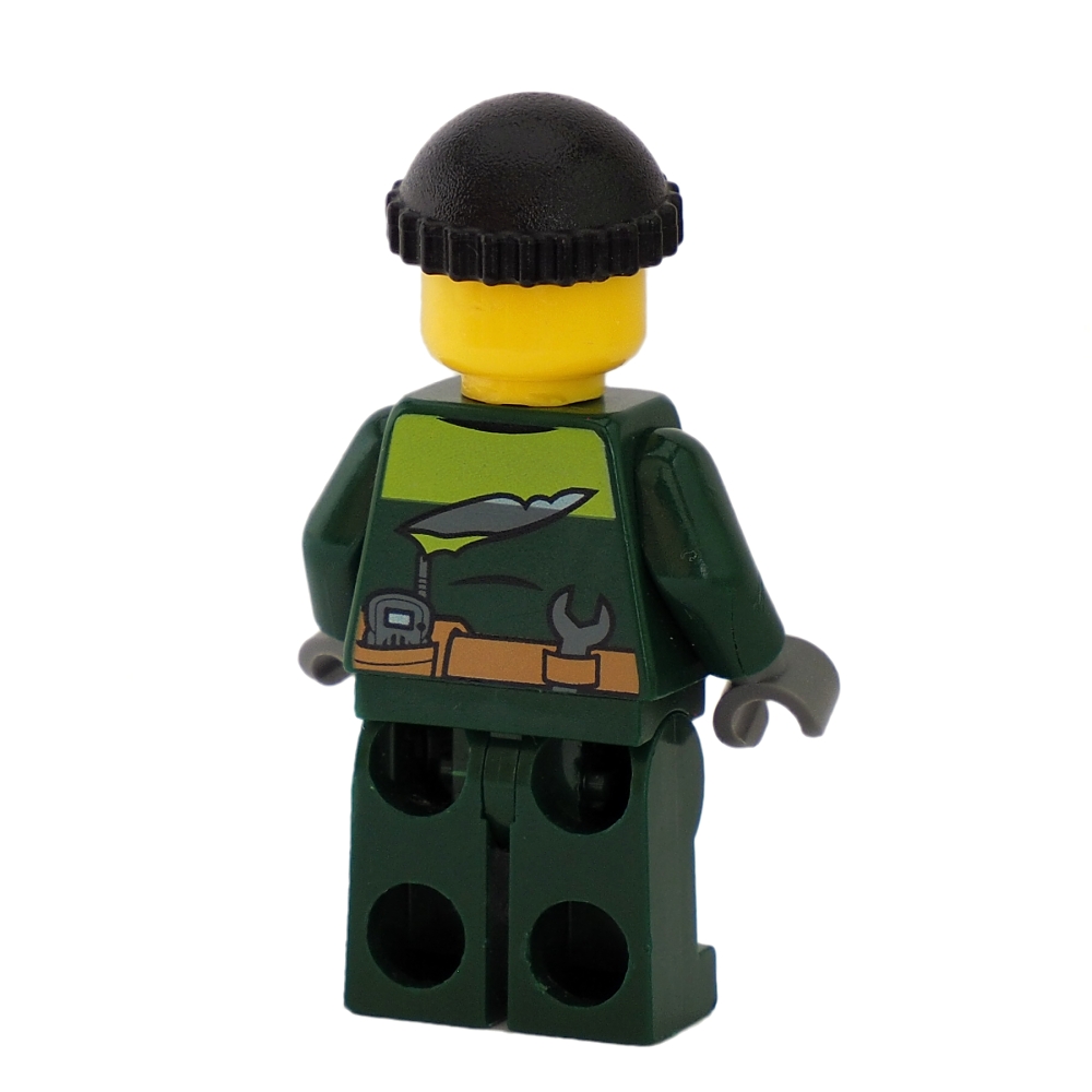 Lego figurka zloděj s bankovkou
