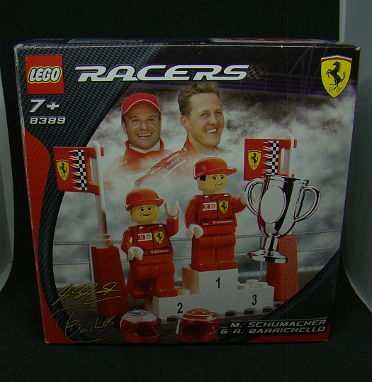 Lego Ferrari stupně vítězů M. Schumacher & R. Barrichello