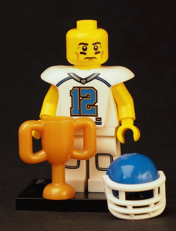 Lego figurka - hráč amerického fotbalu