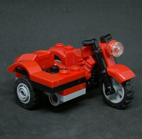 Lego motorka + sajdkára