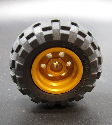 Lego kolo pneu+disk 30.4x20mm - zlatý