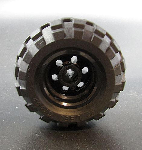 Lego kolo pneu+disk 30.4x20mm - černý