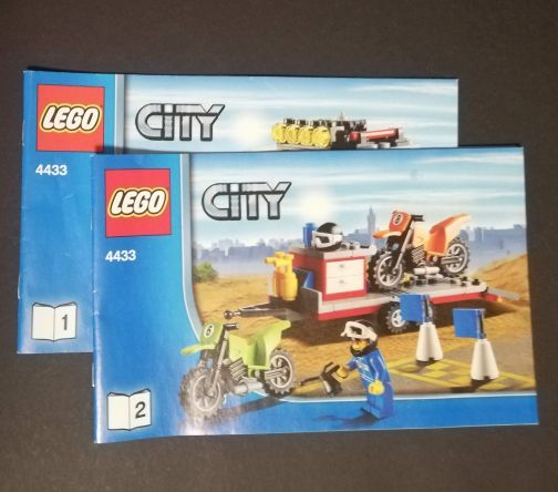 Lego City 4433 Tahač na terénní motorky - POUŽITÉ