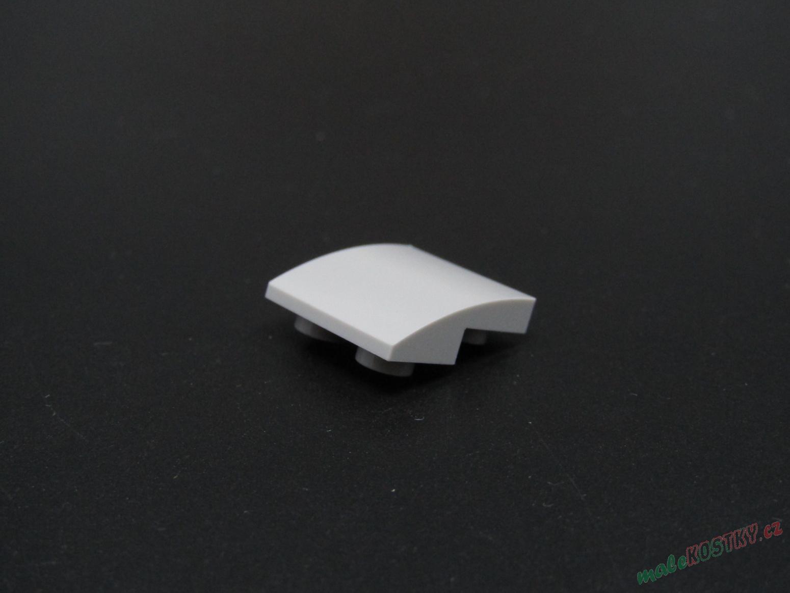 Lego destička zaoblená 2x2 - světle šedá - light bluish gray