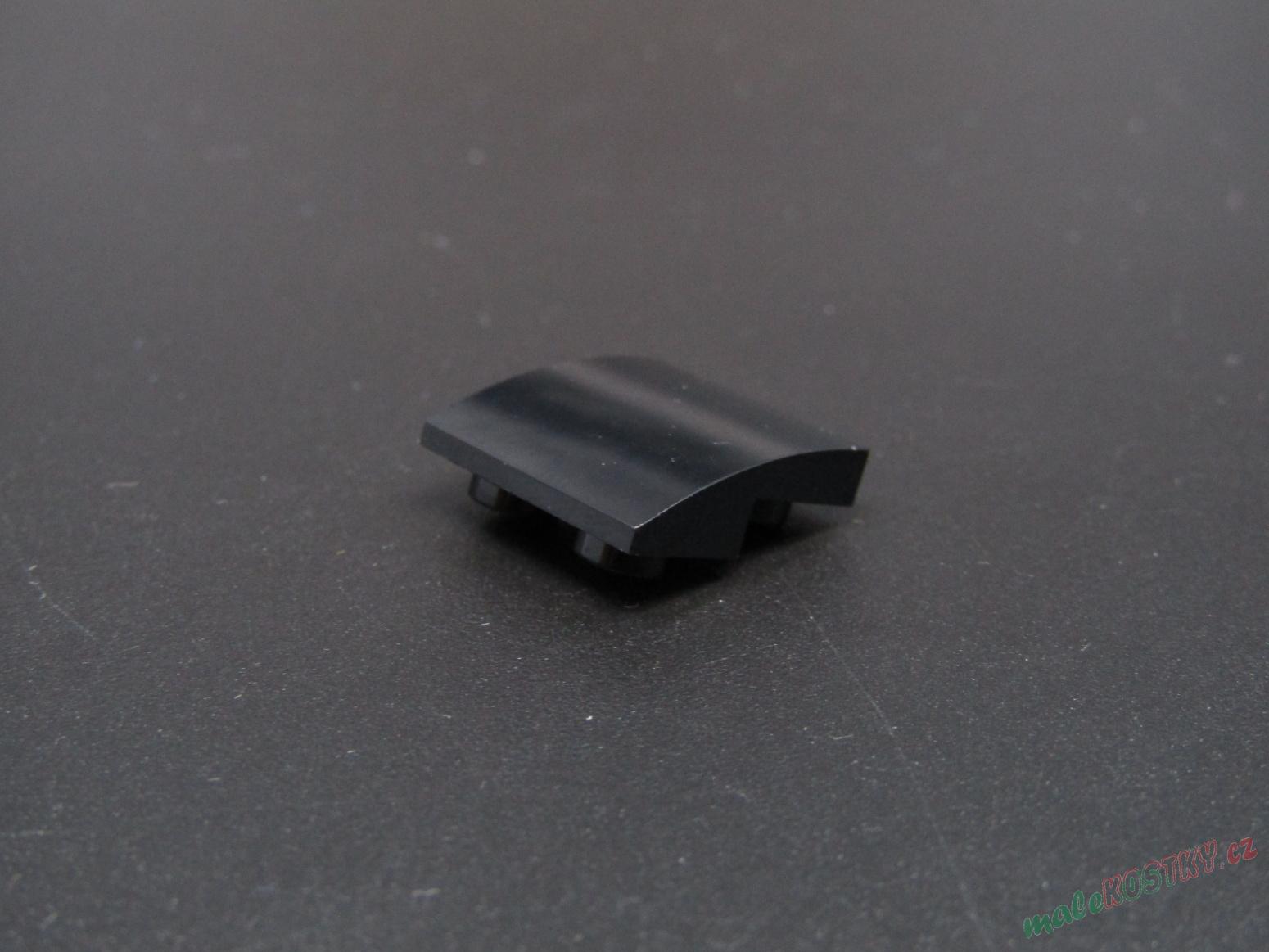 Lego destička zaoblená 2x2 - černá