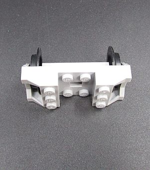 Lego vlak - náprava s koly - světle šedá - light bluihs gray