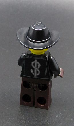 Lego figurka podvodník - PŘILEPENÝ KLOBOUK