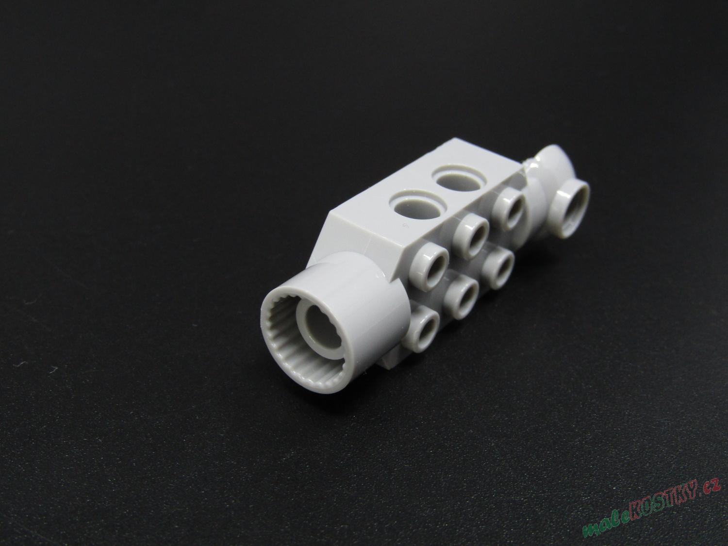Lego Technic kostička s kloubem 2x3 - světle šedá - light bluish gray