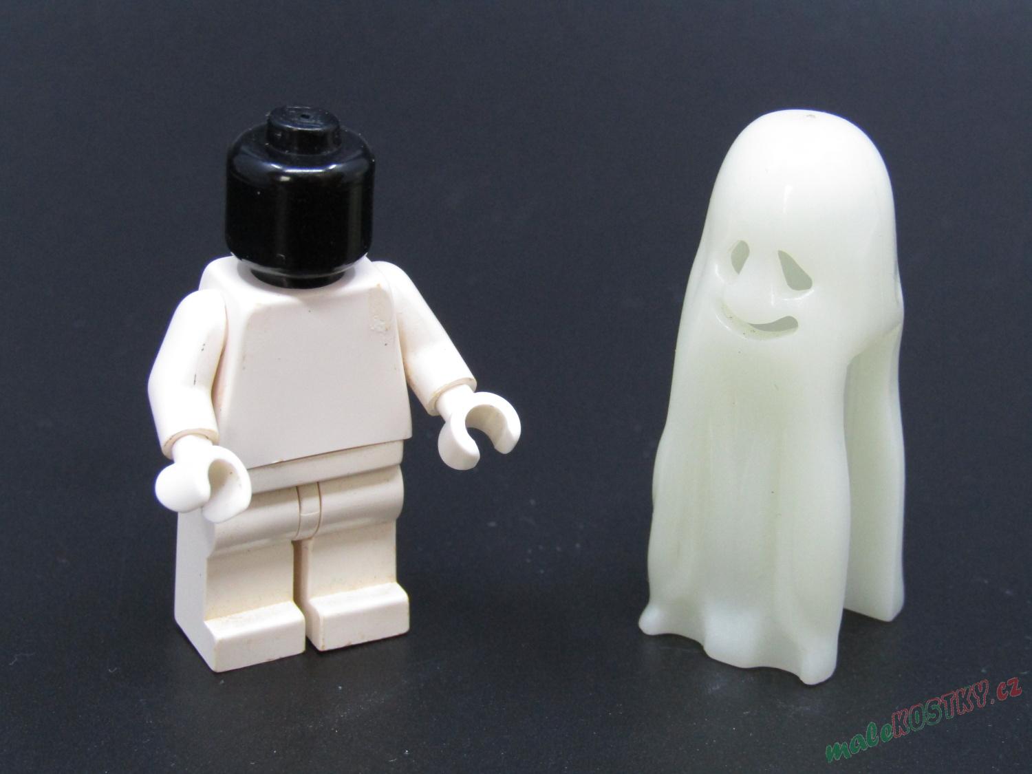 Lego minifigurka - duch - svítící - ODŘENÁ ZÁDA