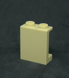 Lego panel 1x2x2 - béžový 