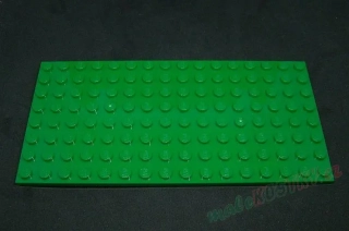 Lego deska 8x16 - jasně světle zelená 