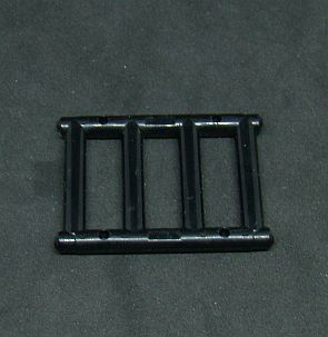 Lego mříž 1x4x3 - černá