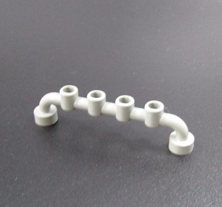 Lego zábradlí zavřené nopy 1x6 - světle šedé - light bluish gray