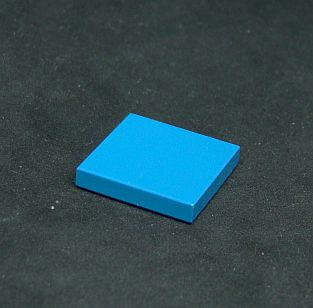 Lego destička hladká 2x2 - tmavě azurová