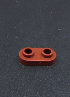 Lego destička speciální zaoblená 1x2 - hnědá - reddish brown