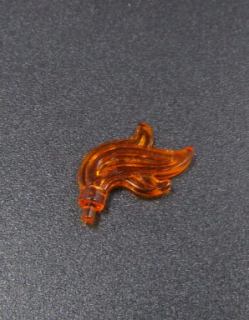 Lego plamen, voda - průhledný neon oranžový 