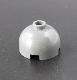 Lego kostička kulatá 2x2 - světle šedá - light bluish gray