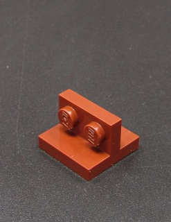 Lego destička speciální 2 x 2 - 1 x 2 - hnědá - reddish brown
