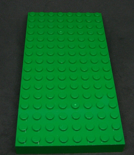 Lego deska vysoká 8x16 zelená - HORŠÍ STAV