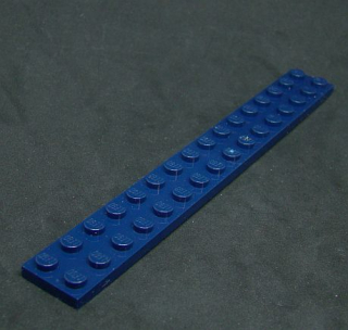 Lego destička 2x16 tmavě modrá