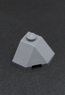 Lego kostička šikmá - roh 2x2 - světle šedá - light bluish gray