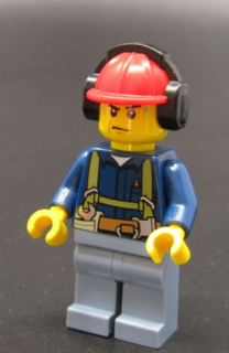 Lego city figurka dělník