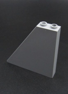 Lego šikmá kostka 55 6 x 1 x 5 - bílá